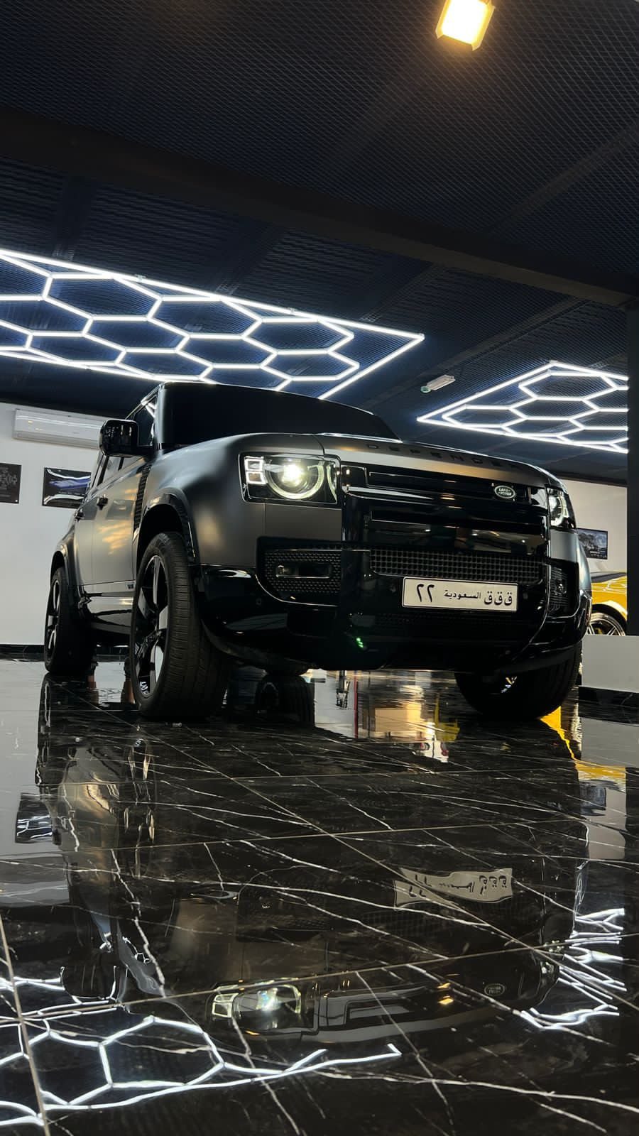 Vehicle detailed in the EXO showroom