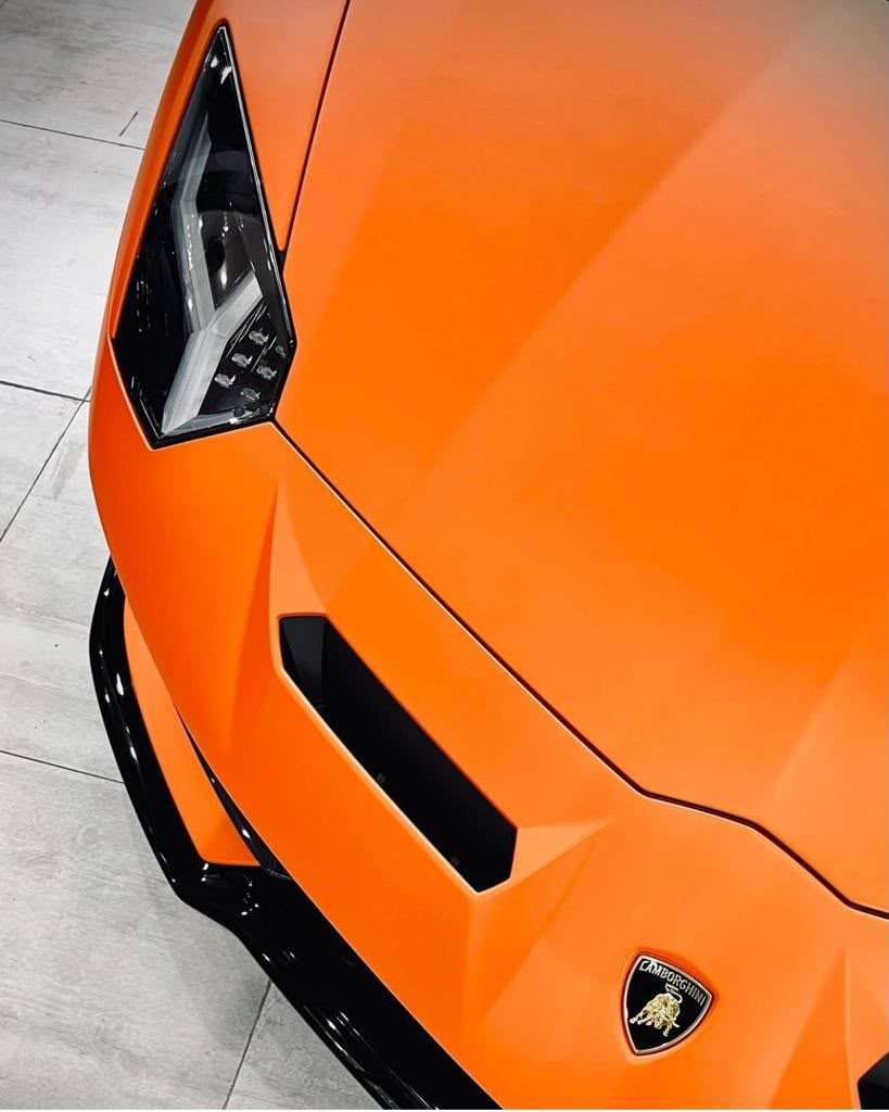 Orange Lamborghini front